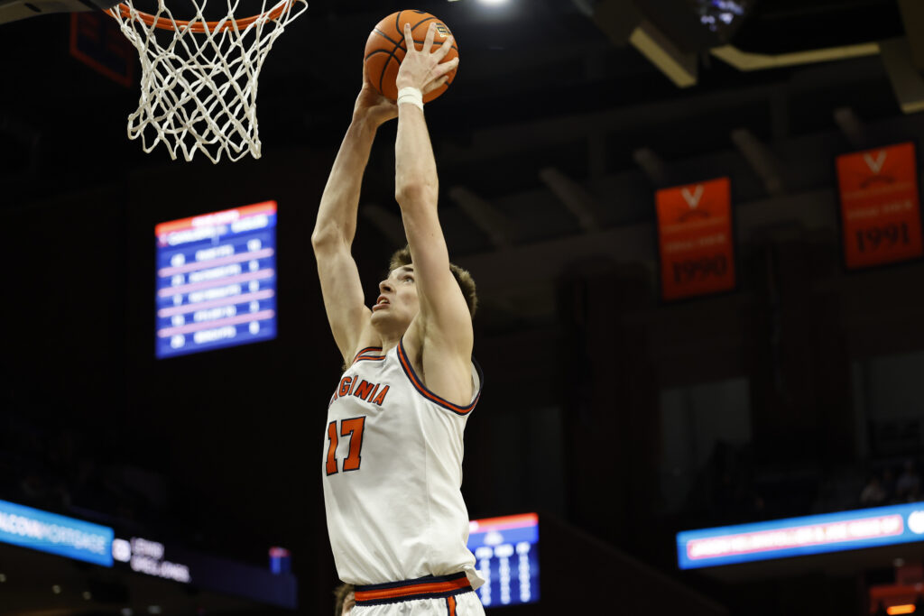 Virginia Cavaliers center Johann Grunloh