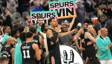 Spurs' Victor Wembanyama threw major shade at the Thunder after blowout win image