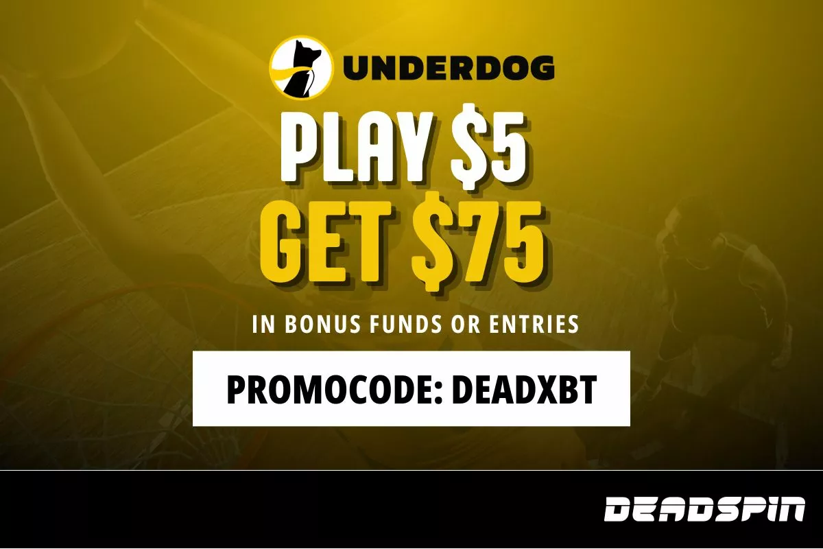 Underdog Promo Code DEADXBT Get Play $5 Get $75 Bonus for Nuggets vs Magic