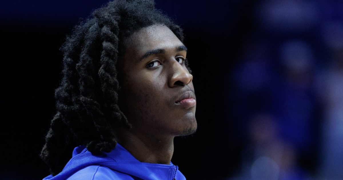 Oct 4, 2025; Spokane, WA, USA; Gonzaga Bulldogs forward Graham Ike (15) and Gonzaga Bulldogs forward Braden Huff (34) meet at center court during Numerica Kraziness in the Kennel at the McCarthey Athletic Center. Mandatory Credit: James Snook-Imagn Images