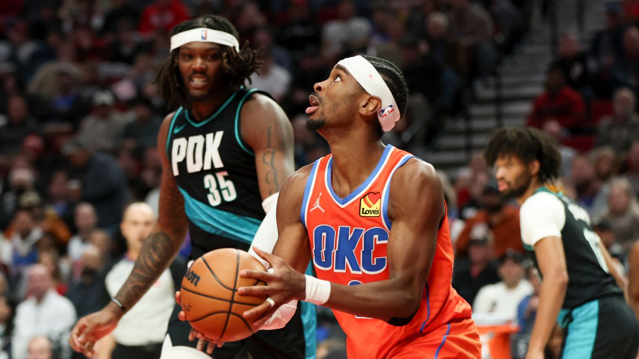 Gilgeous-Alexander scores 26, Thunder beat Trail Blazers for 12th straight win