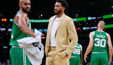 Brad Stevens gives updates on 'thresholds' for Jayson Tatum return