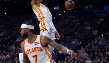 Johnson hits late 3s for Hawks to spoil Embiid’s 76ers return in 142-134 double-OT win
