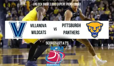 Villanova Wildcats vs Pittsburgh Panthers NCAA Basketball preview, nonconference matchup in Villanova.