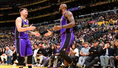 Luka Doncic returns to Los Angeles Lakers' lineup following birth of daughter, LeBron James back from nagging sciatica