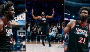 Joel Embiid Vintage Performance Sixers Pacers