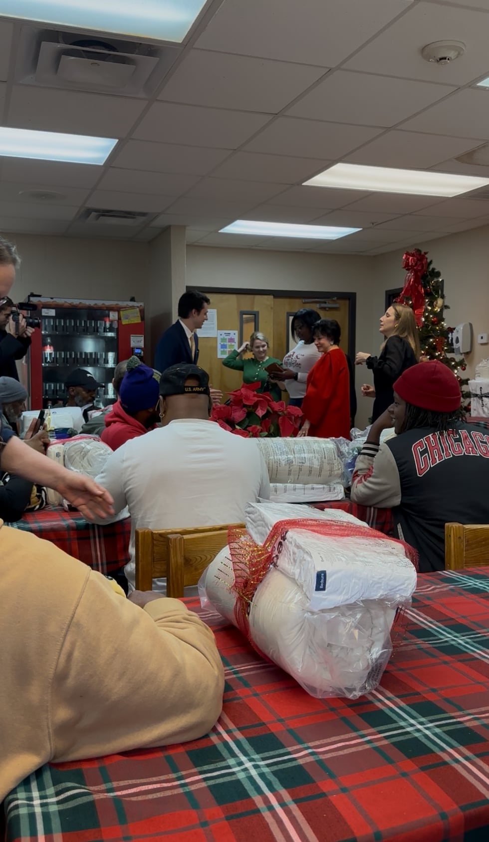 New Orleans Saints and New Orleans Pelicans owner Gayle Benson visited Shreveport veterans...