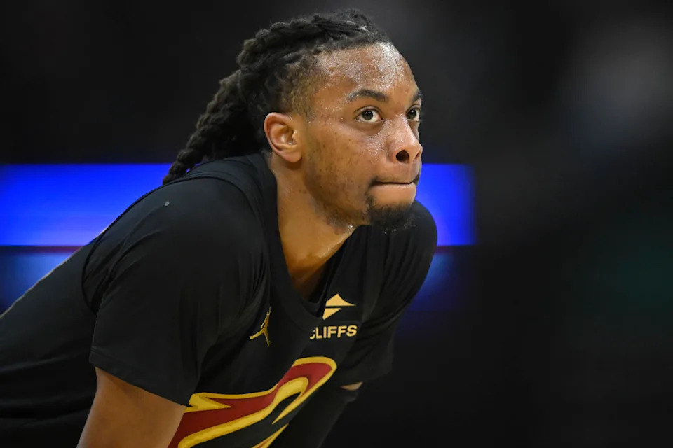 Cleveland Cavaliers guard Darius Garland (10) © David Richard-Imagn Images