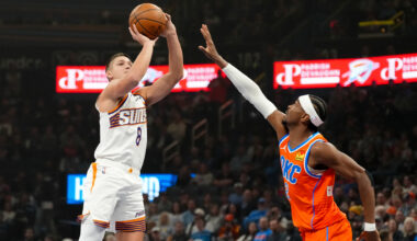 Gilgeous-Alexander scores 28 as Thunder tie NBA record for best start with 138-89 blowout of Suns