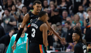 Spurs beat Thunder for second time in 10 days, storming to 130-110 victory behind Johnson, Castle