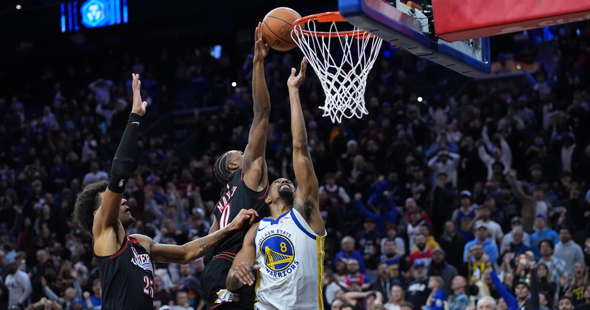 Edgecombe's go-ahead basket, Maxey's game-saving block power Philadelphia 76ers past short-handed Warriors