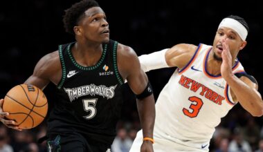 Timberwolves beat Towns for first time as Edwards scores 38 points in 115-104 win over Knicks