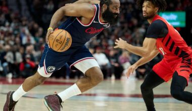 James Harden and Brook Lopez lead Clippers 119-103 win over Trail Blazers