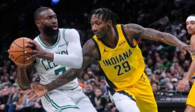 Jaylen Brown scores 31 points as Celtics rally past Pacers 103-95