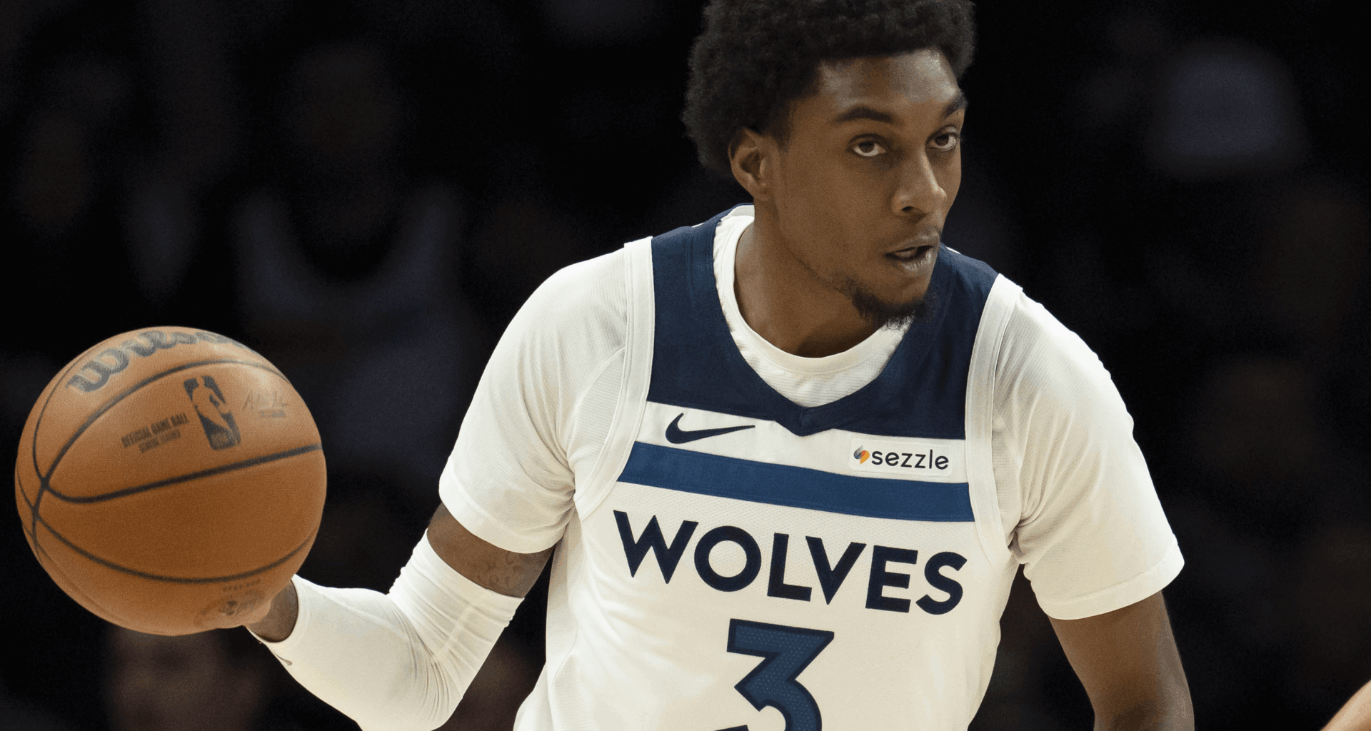 Jaden McDaniels of the Minnesota Timberwolves