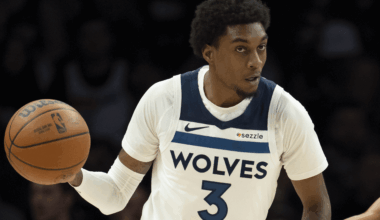 Jaden McDaniels of the Minnesota Timberwolves