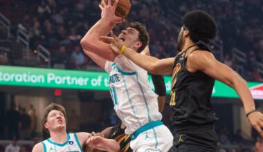 Knueppel scores 29 points, Miller has 25 in Hornets' 119-111 OT win over Cavaliers :: WRAL.com