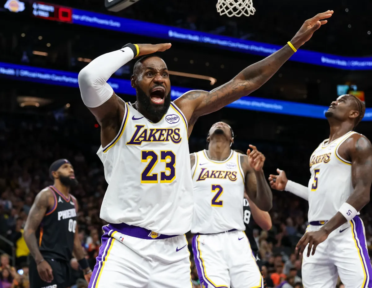 Lakers survive Suns rally, Hawks edge 76ers in tense NBA Sunday