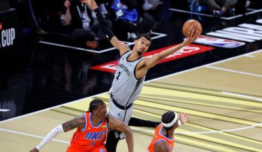 San Antonio Spurs end Oklahoma City Thunder's winning streak and adavnce to NBA Cup final