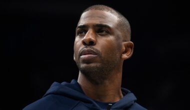 Chris Paul looking on