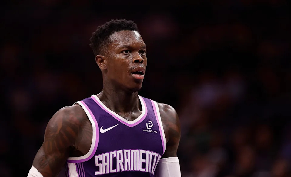 Sacramento Kings guard Dennis Schroder (17)Kelley L Cox-Imagn Images