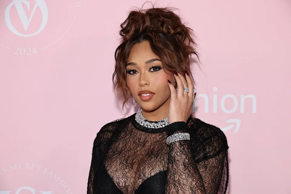 Jordyn Woods attends the Victoria's Secret Fashion Show 2024.