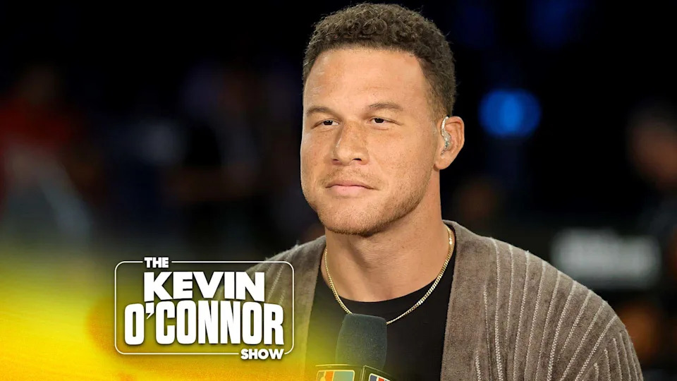 Blake Griffin broadcasts before a semifinal game of the Emirates NBA Cup between the New York Knicks and the Orlando Magic at T-Mobile Arena on December 13, 2025 in Las Vegas, Nevada. The Knicks defeated the Magic 132-120. (Photo by Ethan Miller/Getty Images)