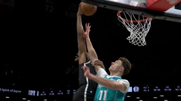 Porter scores 35 points as the Nets beat the Hornets 116-103