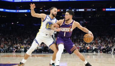 Steph Curry signs Devin Booker’s shoes after Warriors’ loss – NBC Sports Bay Area & California