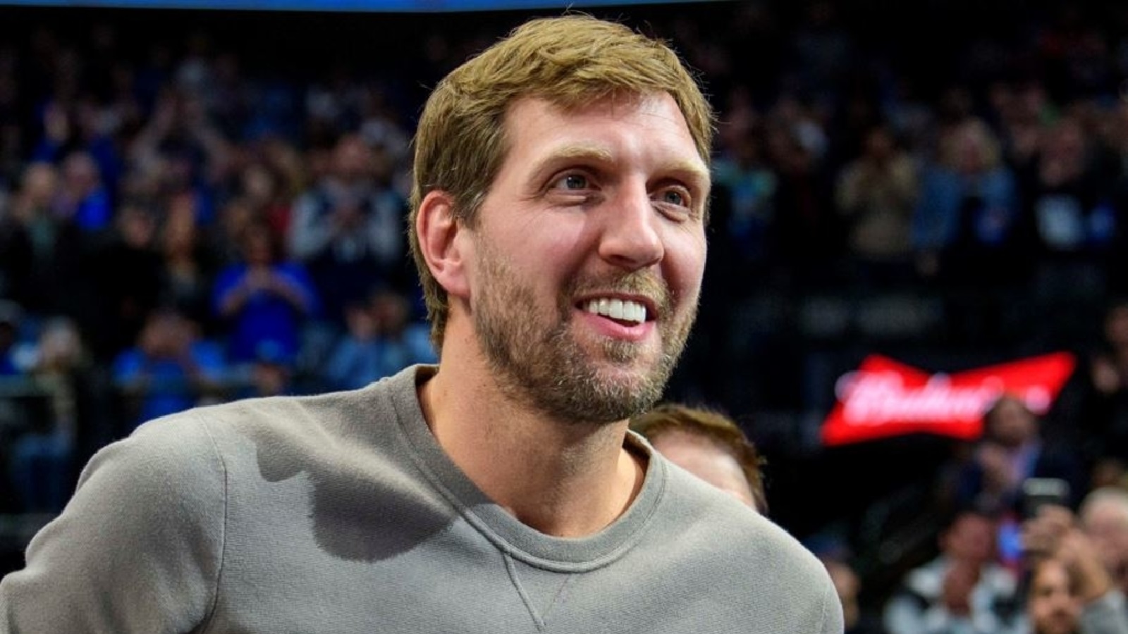 Dirk Nowitzki smiling