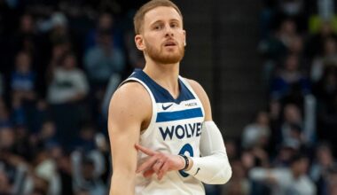 Donte DiVincenzo in his Wolves uniform