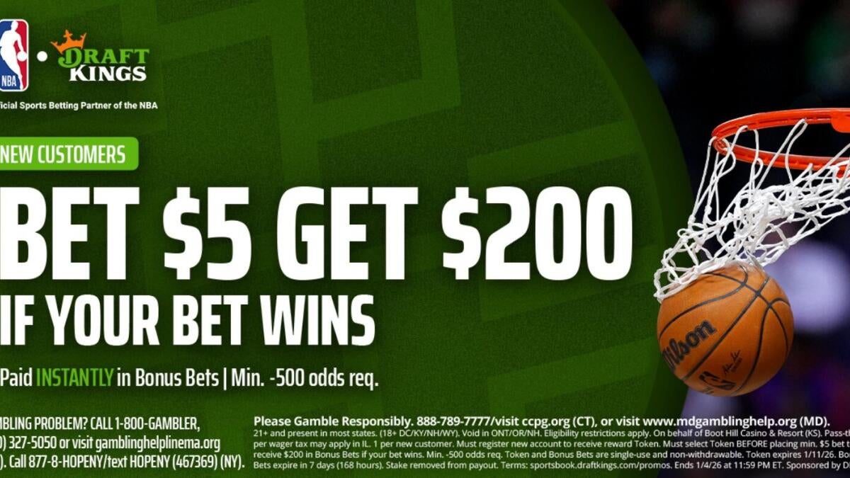 DraftKings promo code: Get $200 in bonus bets for Hawks-Pistons, Warriors-Timberwolves, Friday NBA betting