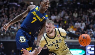Purdue's Branden Smith becomes 2nd Division I player with 1,500 points, 850 assists, 550 rebounds