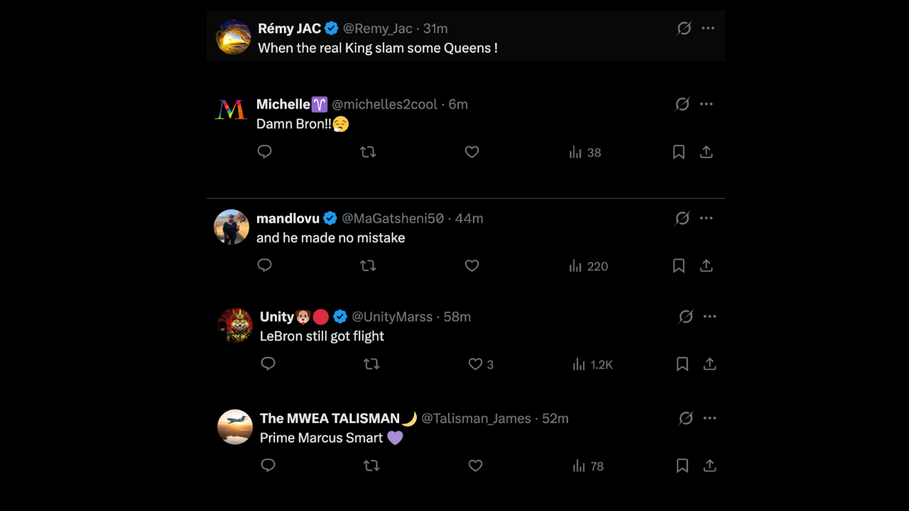 Fan react to LeBron James' impressive dunk skills