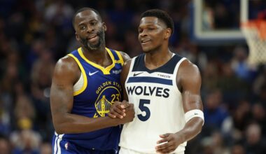 Warriors vs. Wolves injury report: Draymond Green, Anthony Edwards out