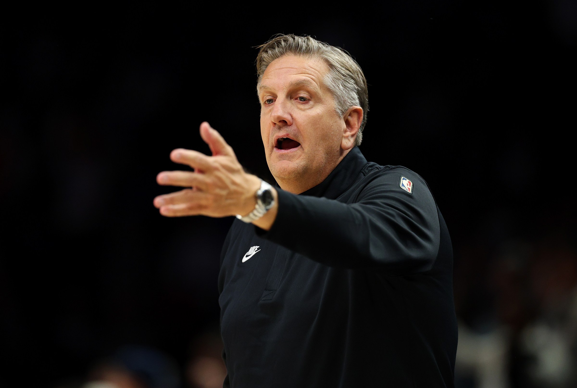 MINNEAPOLIS, MINNESOTA - OCTOBER 29: Head coach Chris Finch of the Minnesota Timberwolves reacts against the Los Angeles Lakers in the fourth quarter at Target Center on October 29, 2025 in Minneapolis, Minnesota. The Lakers defeated the Timberwolves 116-115. NOTE TO USER: User expressly acknowledges and agrees that, by downloading and or using this photograph, User is consenting to the terms and conditions of the Getty Images License Agreement. (Photo by David Berding/Getty Images)