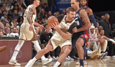 Pat Spencer, Gui Santos shine in Warriors 99-94 upset victory over Cavs