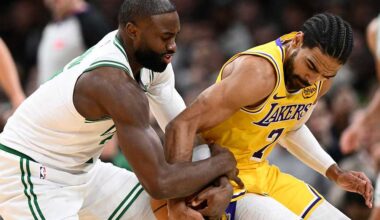 Brown scores 30 points, Celtics cruise to 126-105 win over Lakers team missing James, Doncic