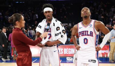 Sixers’ homegrown guard trio shines bright under the MSG lights