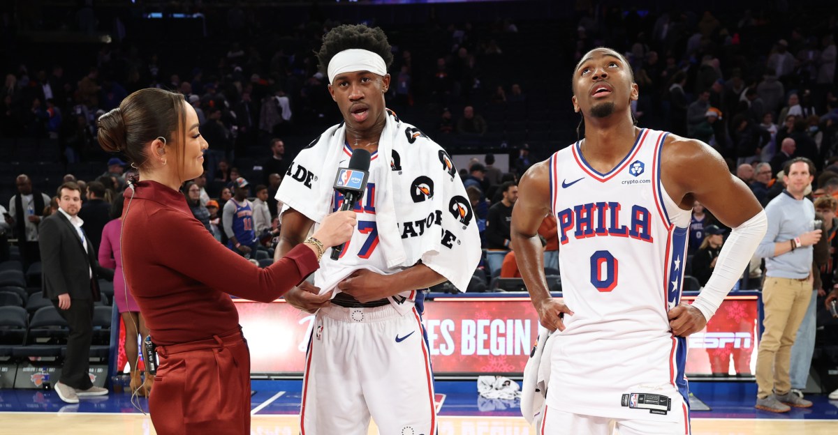 Sixers’ homegrown guard trio shines bright under the MSG lights