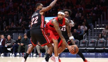 The league caught up to the Toronto Raptors and Miami Heat