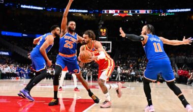 Hawks can’t complete comeback, lose to Knicks 128-125