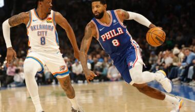 Sixers hang tough early in OKC, but reigning champs dominate second half