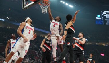 Blazers Fall to Pistons in Hard-Fought Effort