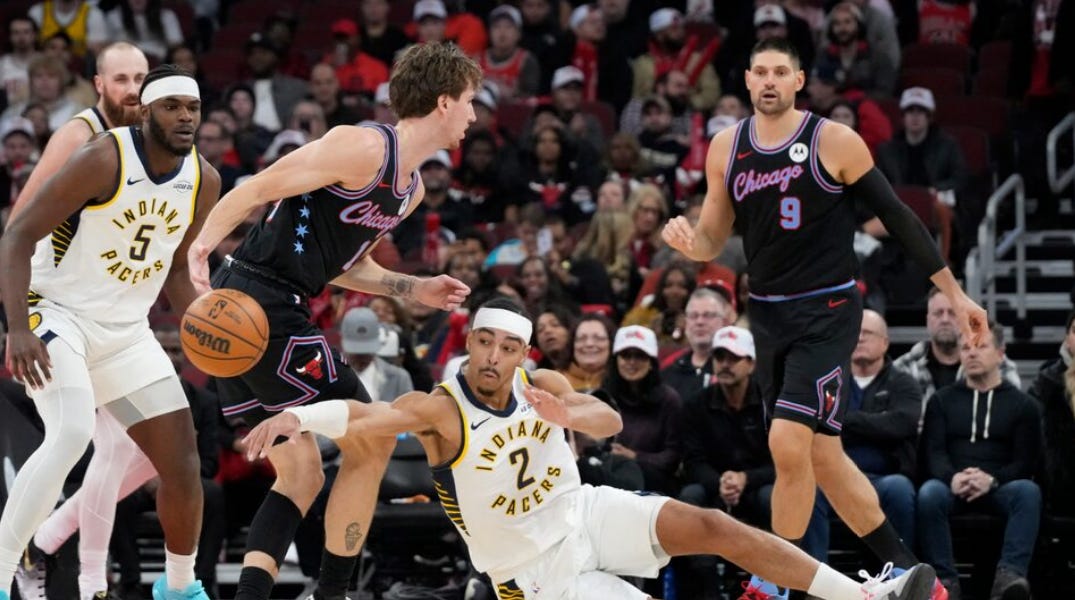 Pacers provide bright spot for hoops in Indy by beating Bulls for first road win