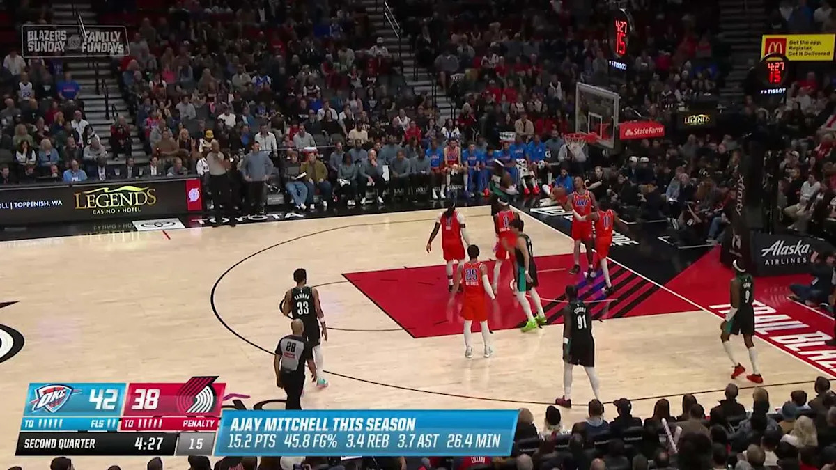 Deni Avdija finishes through contact