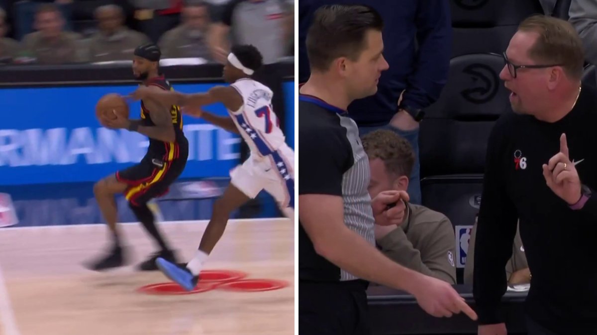 Watch questionable no call in final seconds of Sixers and Hawks – NBC Sports Philadelphia