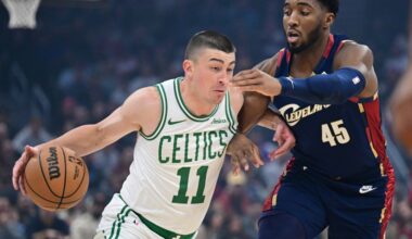 Celtics hang on in Cleveland, beat Cavs 117-115