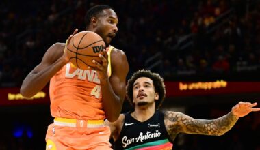 Shorthanded Spurs miss their rim protectors in loss to the Cavaliers