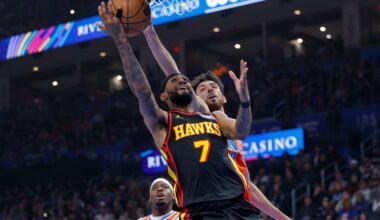 Hawks hang 25 threes but fall short against defending champion Thunder